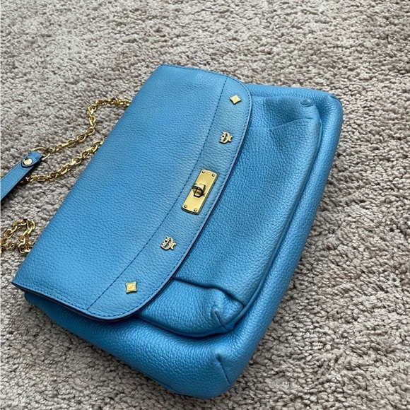 MCM Pretty Blue Bag🩵 shoulder/Crossbody - Picture 4 of 6